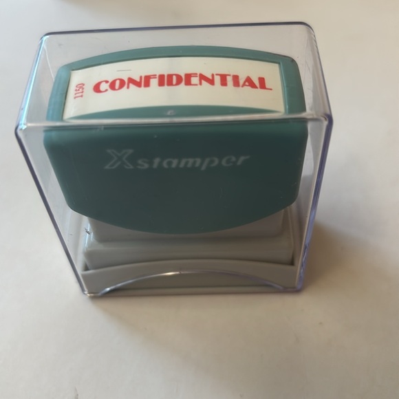 XStamper self inking stamps blue and red ink X-Stamper self inking office stamps - Picture 5 of 15